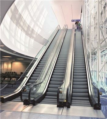 Escalier mécanique de sécurité VVVF commercial à 35°