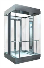 Ascenseur en verre à chargement lourd